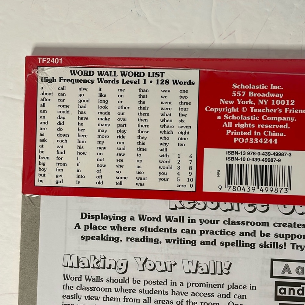 Teacher’s Friend Publications Word Wall words & Word Wall Extras NWT - Picture 5 of 8